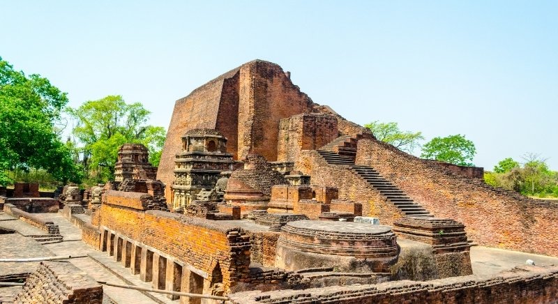 Nalanda-University-Mahavihara-in-Baragaon-Nalanda-Bihar-Buddhist-pilgrimage-IML-Travel