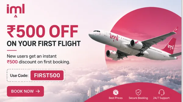 ₹500 OFF on First Flight